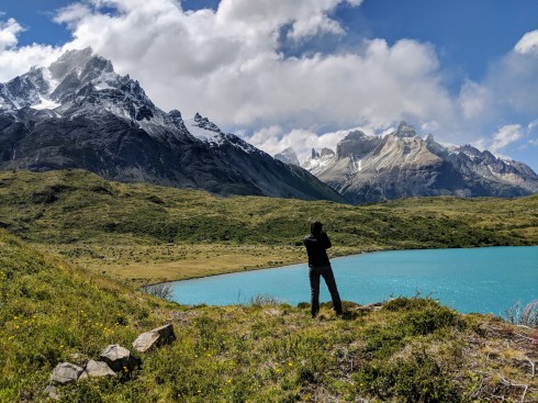 Amazing view of the mountains in Torres del Paine National Park