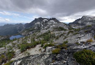 View looking towards McClellan Peak from the top of Prusik Pass (credit: Will Thomas)