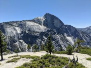 View of Half Dome from the Snow Creek vista point