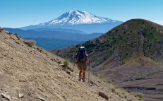 Mount Adams, seen while descending from Windy Pass along the Loowit Trail (credit: John Strother)