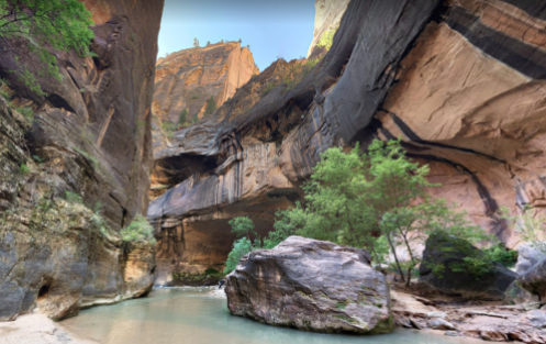 The Narrows in Zion National Park (credit: A. Valdez)