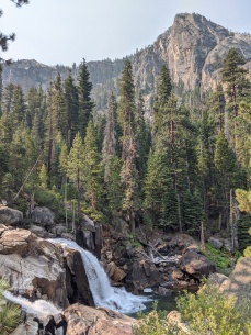 A falls shortly after Return Creek along on the Grand Canyon of the Tuolumne trek in Yosemite National Park