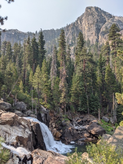 A falls shortly after Return Creek along on the Grand Canyon of the Tuolumne trek in Yosemite National Park